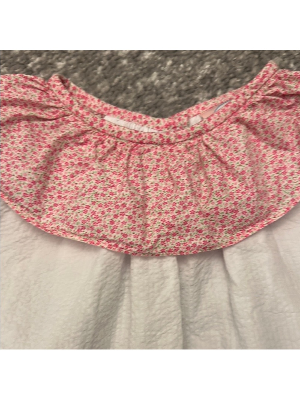 Lullaby Pink Floral Ruffle Collar Top & Matching Shorts Set 2T - Picture 3 of 6